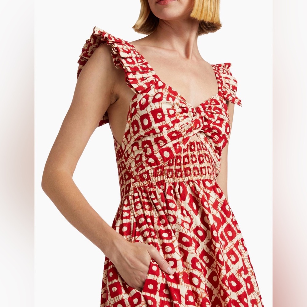 🆕 Elisamama Ibukun Abstract Ruffled Cotton dress - Picture 5 of 5